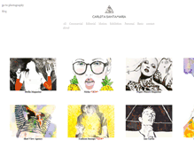 Tablet Screenshot of illustration.carlotasantamaria.com